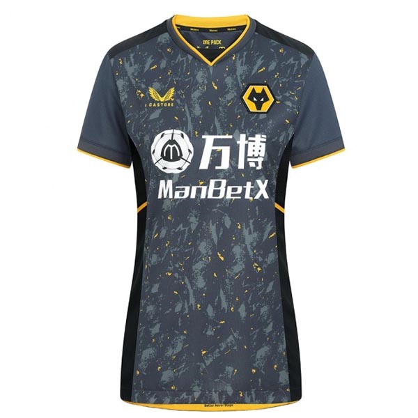 Camiseta Wolves Replica Segunda Ropa Mujer 2021/22